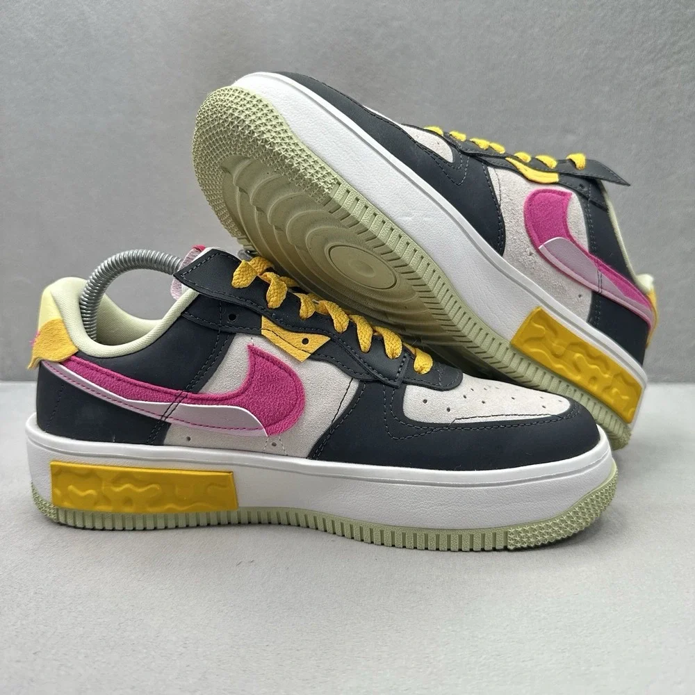 Nike Air Force 1 Fontanka Pink Prime Womens Size 8.5 Shoes Pink Black Funky 2022